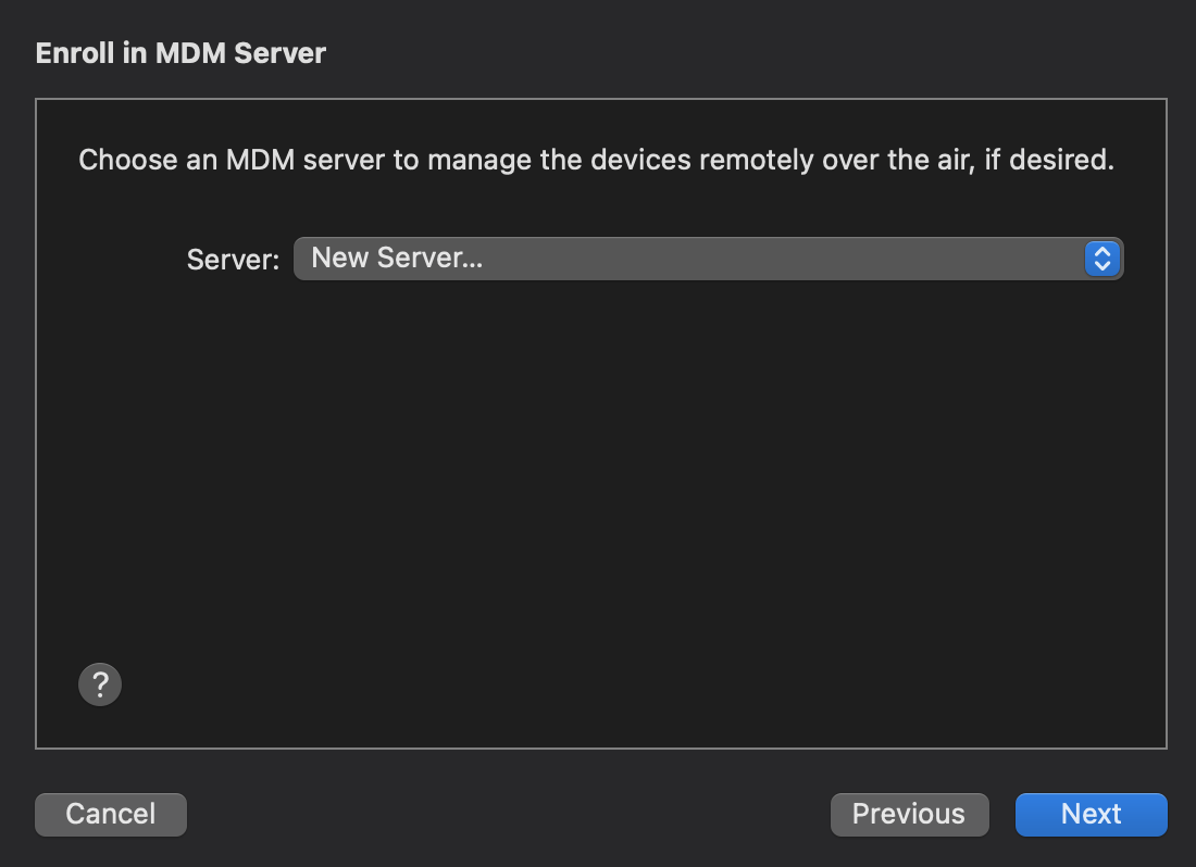 Add a new server
